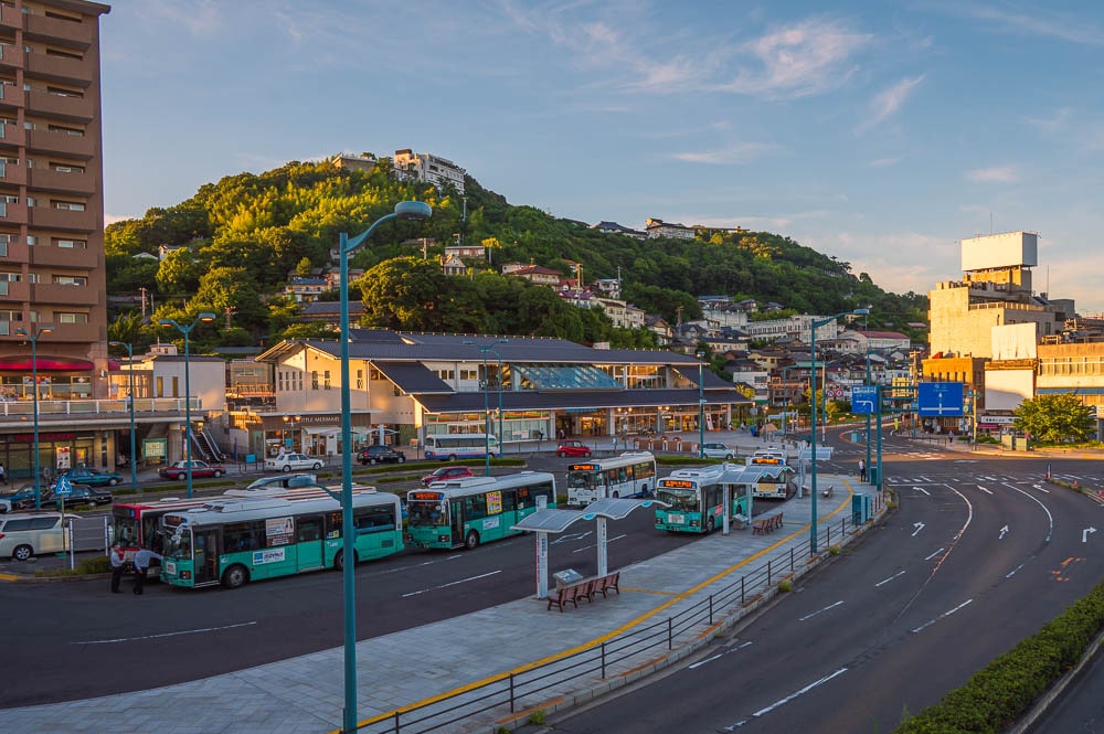 尾道駅の夕景